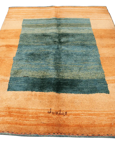 200 x 153 cm Gabbeh Tribal Wool Rug Hand-Knotted Grey Brown Colour - Rugoutlet