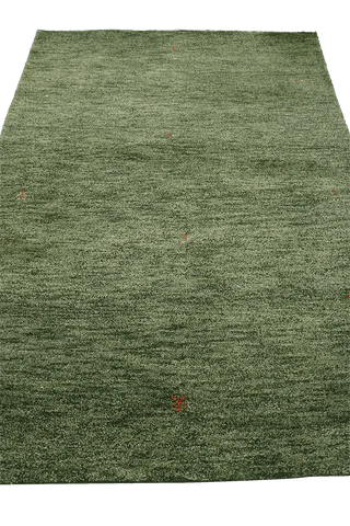182 x 123 cm (5.97 x 4.04 ft) Gabbeh Tribal Wool Rugs Hand Knotted Green Colour - Rugoutlet