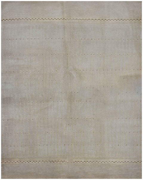 205 x 146 cm Gabbeh Tribal Wool Rug Hand-Knotted Beige Colour - Rugoutlet