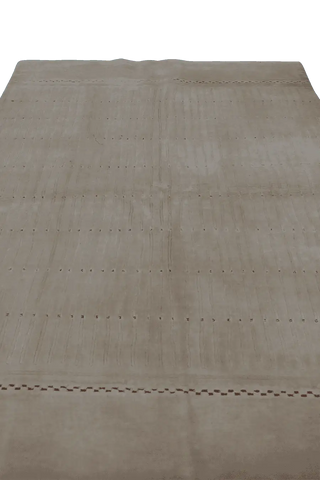 205 x 146 cm Gabbeh Tribal Wool Rug Hand-Knotted Beige Colour - Rugoutlet