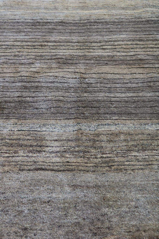 Close-up view of a Gabbeh Tribal Wool Gray Rug