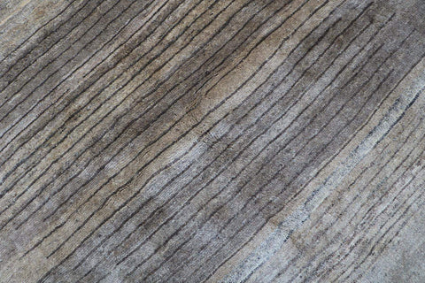 Close-up view of a Gabbeh Tribal Wool Gray Rug
