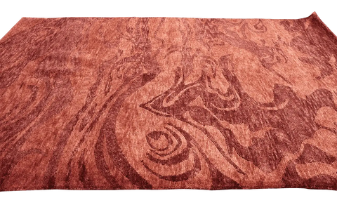 181 x 124 cm (5.94 x 4.07 ft) Gabbeh Tribal Wool Rugs Hand Knotted Peach Colour - Rugoutlet