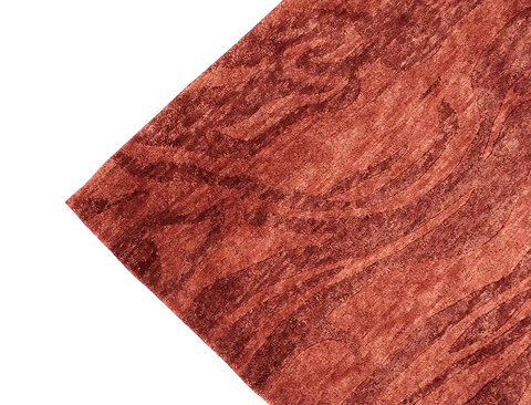 181 x 124 cm (5.94 x 4.07 ft) Gabbeh Tribal Wool Rugs Hand Knotted Peach Colour - Rugoutlet