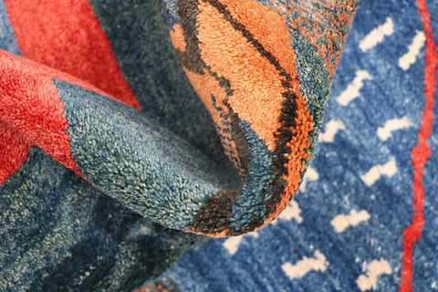 A traditional Gabeh Tribal Wool Rug