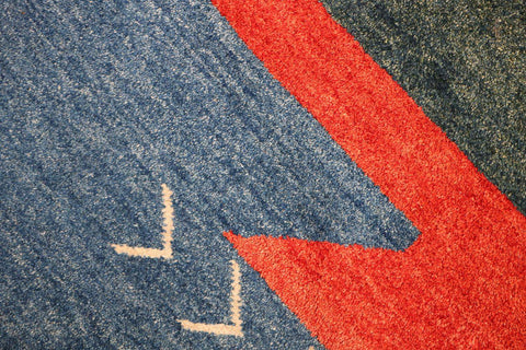 A traditional Gabeh Tribal Wool Rug