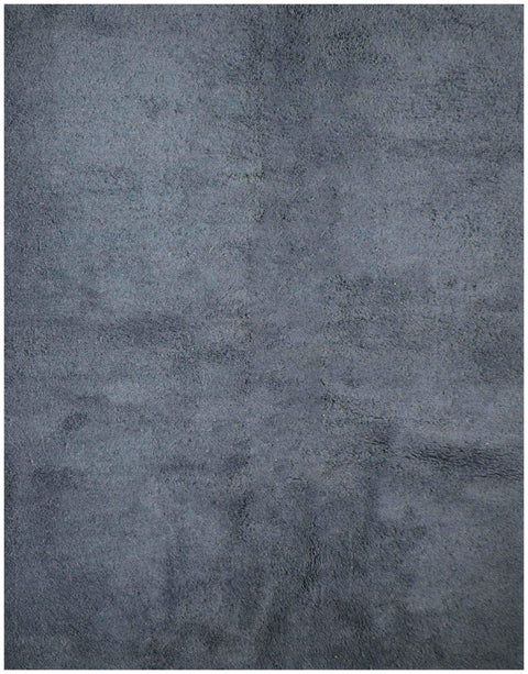 238x166 cm Moroccan Berber Beni Ourain Tribal Wool Rug blue - Rugoutlet
