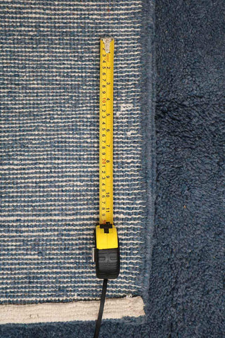 238x166 cm Moroccan Berber Beni Ourain Tribal Wool Rug blue - Rugoutlet