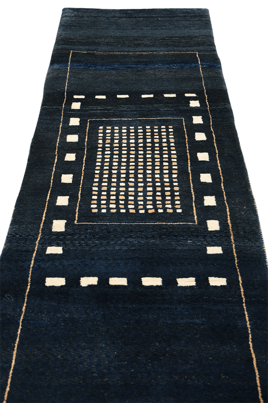 Gabbeh Runner Tribal Wool Rug 258 x 79 cm (8.46 x 2.59 ft)