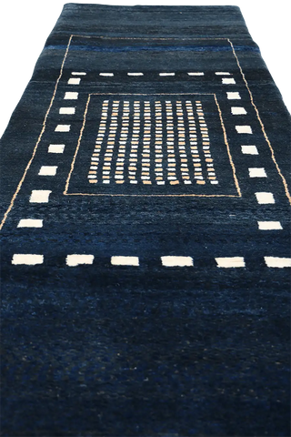 A Gabbeh Runner Tribal Wool Rug
