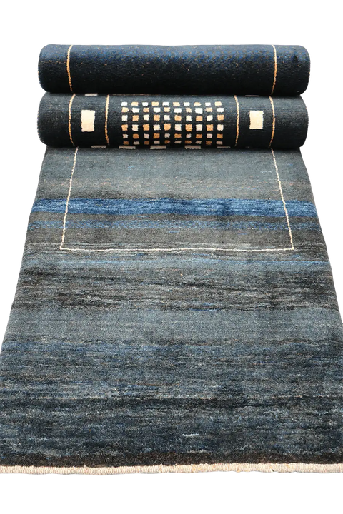 A Gabbeh Runner Tribal Wool Rug