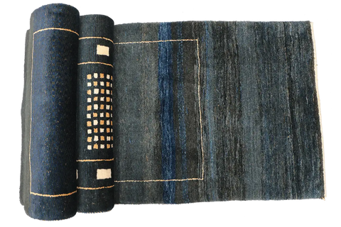 A Gabbeh Runner Tribal Wool Rug