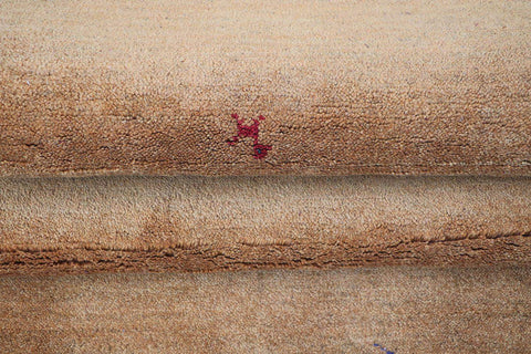 Close-up view of a Gabbeh Runner Tribal Wool Rug 