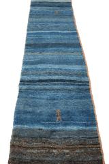 Gabbeh Runner Tribal Wool Rug 287 x 75 cm (9.42 x 2.46 ft)