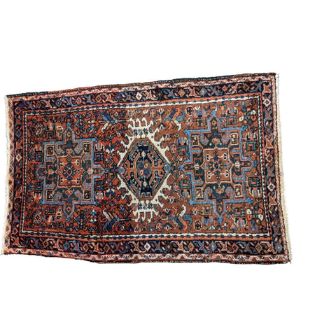 70 x 110 cm karajeh Modern Red Rug - Rugmaster