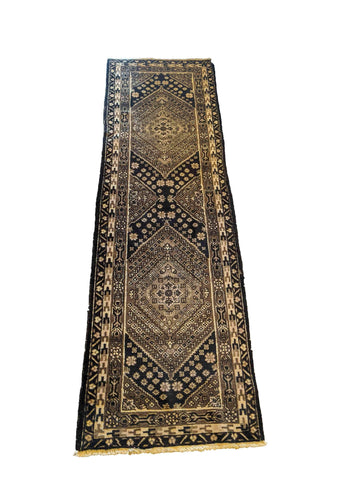 70 x 225 cm shiraz Traditional Black Rug - Rugoutlet