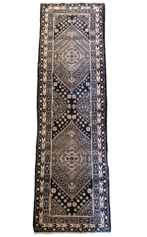 70 x 225 cm shiraz Traditional Black Rug - Rugoutlet