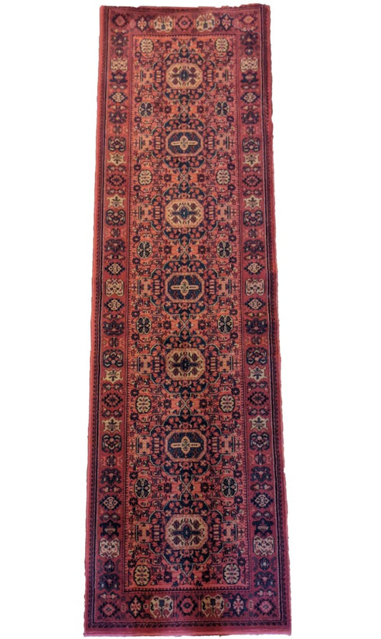 70 x 240 cm Khan mohammad Traditional Red Rug - Rugmaster