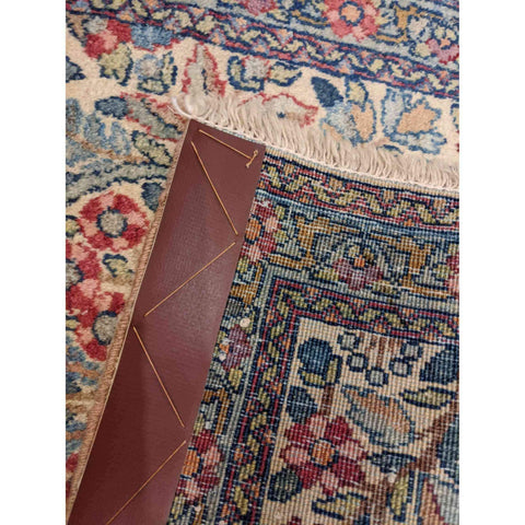 70 x 52 cm Persian Kerman Traditional Blue Small Rug - Rugoutlet