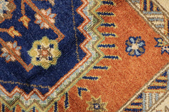 Kazak Tribal Wool Rug 245 x 165 cm (8.04 x 5.41 ft)