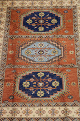 Kazak Tribal Wool Rug 245 x 165 cm (8.04 x 5.41 ft)