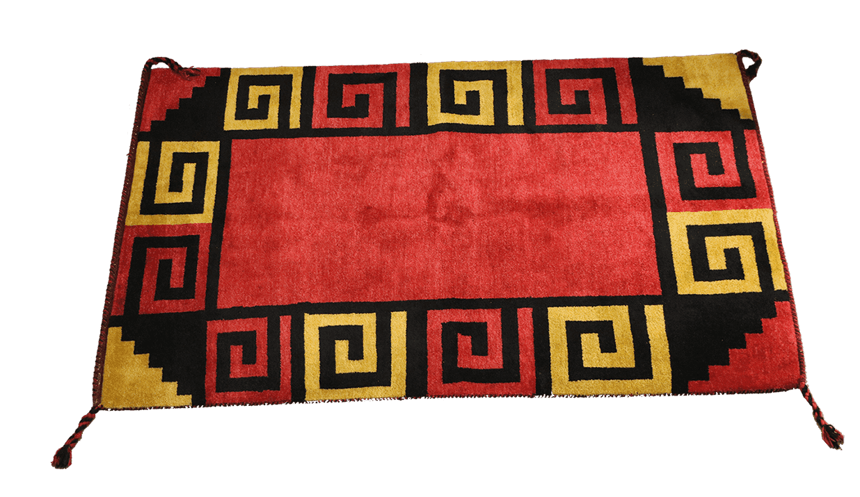 204 x 140 cm Persian Qashqai Tribal Wool Rug Hand-Knotted Red Colour - Rugoutlet