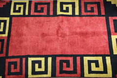 204 x 140 cm Persian Qashqai Tribal Wool Rug Hand-Knotted Red Colour - Rugoutlet