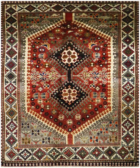 A Persian Qashqai Tribal Wool Rug
