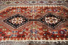 Persian Qashqai Tribal Wool Rug 233 x 140 cm (7.64 x 4.59 ft)