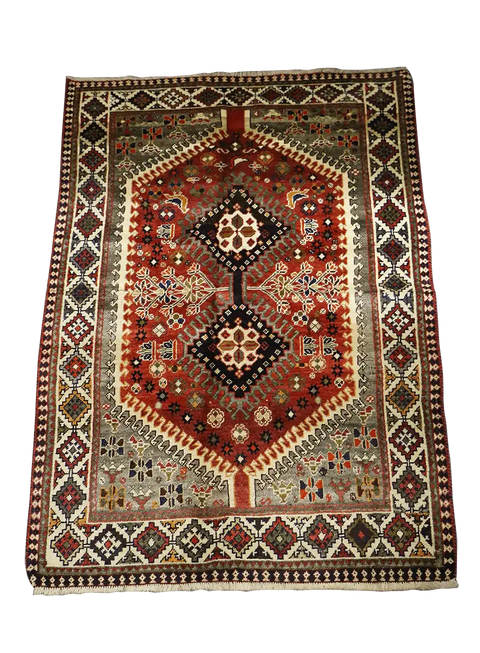 A Persian Qashqai Tribal Wool Rug