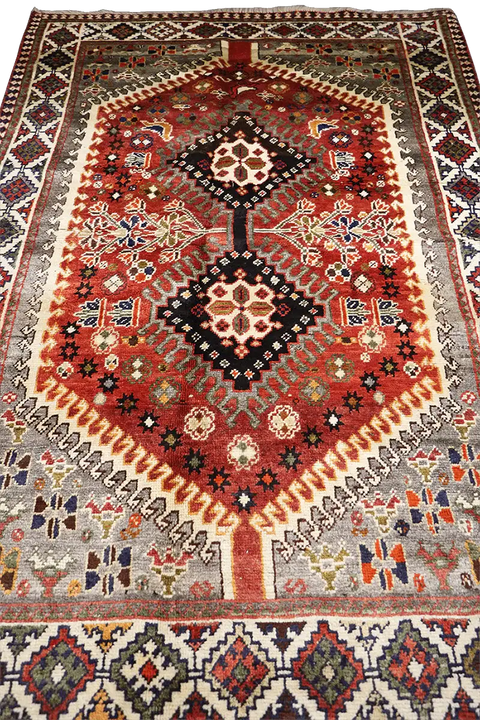 A Persian Qashqai Tribal Wool Rug