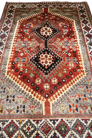 A Persian Qashqai Tribal Wool Rug