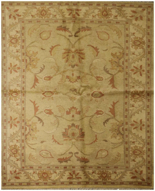 177 x 143 cm (5.81 x 4.69 ft) Ziegler Tribal Wool Rugs Hand Knotted Brown Colour - Rugoutlet