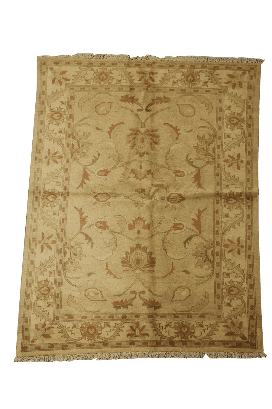 177 x 143 cm (5.81 x 4.69 ft) Ziegler Tribal Wool Rugs Hand Knotted Brown Colour - Rugoutlet