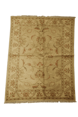 177 x 143 cm (5.81 x 4.69 ft) Ziegler Tribal Wool Rugs Hand Knotted Brown Colour - Rugoutlet