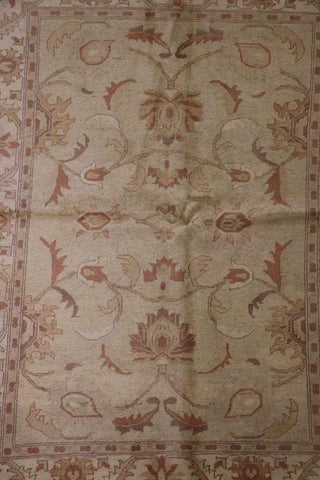 177 x 143 cm (5.81 x 4.69 ft) Ziegler Tribal Wool Rugs Hand Knotted Brown Colour - Rugoutlet