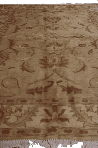177 x 143 cm (5.81 x 4.69 ft) Ziegler Tribal Wool Rugs Hand Knotted Brown Colour - Rugoutlet
