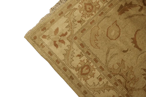 177 x 143 cm (5.81 x 4.69 ft) Ziegler Tribal Wool Rugs Hand Knotted Brown Colour - Rugoutlet