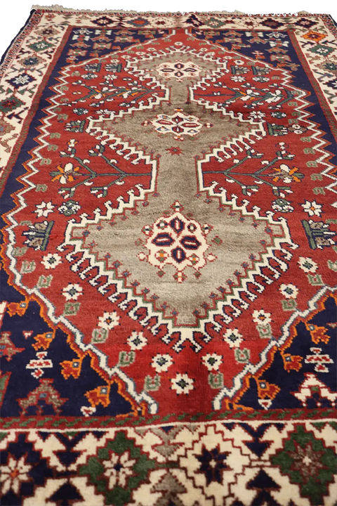 A Persian Qashqai Tribal Wool Rug