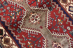 Persian Qashqai Tribal Wool Rug 219 x 124 cm (7.19 x 4.07 ft)