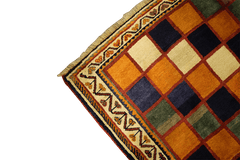 200 x 132 cm Persian Qashqai Tribal Wool Rug Hand-Knotted Multi-Coloured - Rugoutlet