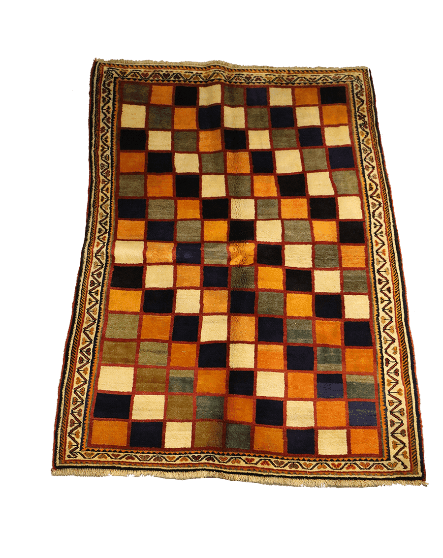 200 x 132 cm Persian Qashqai Tribal Wool Rug Hand-Knotted Multi-Coloured - Rugoutlet