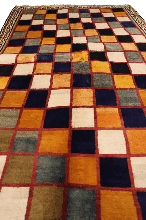200 x 132 cm Persian Qashqai Tribal Wool Rug Hand-Knotted Multi-Coloured - Rugoutlet