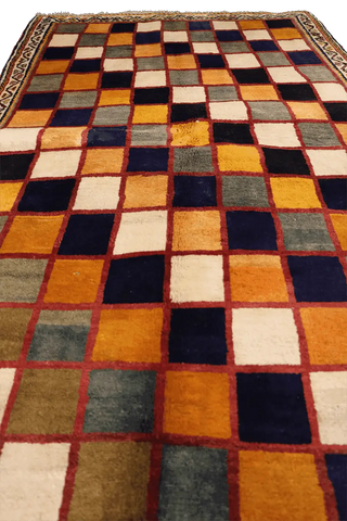 200 x 132 cm Persian Qashqai Tribal Wool Rug Hand-Knotted Multi-Coloured - Rugoutlet