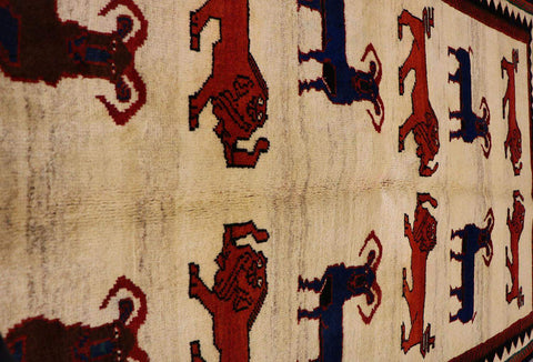 A Persian Gabbeh Tribal Wool Rug