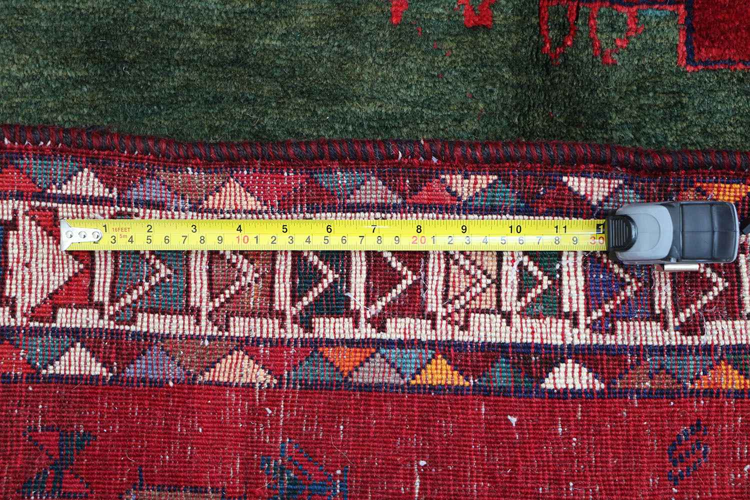 180 x 136 cm Tribal Qashqai Tribal Wool Rugs Hand Knotted Red Colour - Rugoutlet