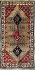 Persian Qashqai Tribal Wool Rug 225 x 125 cm (7.38 x 4.10 ft)