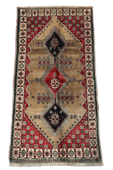 Persian Qashqai Tribal Wool Rug 225 x 125 cm (7.38 x 4.10 ft)