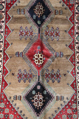 Persian Qashqai Tribal Wool Rug 225 x 125 cm (7.38 x 4.10 ft)