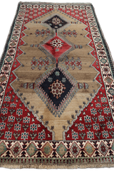 Persian Qashqai Tribal Wool Rug 225 x 125 cm (7.38 x 4.10 ft)